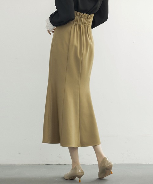 DRESS PLUS(ドレスプラス)の「ハイウエストマーメイドスカート(スカート・レディース・ブラック/アイボリー/ブラウン・S/M/L)」の14枚目の写真