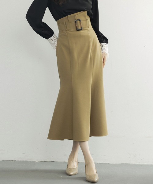 DRESS PLUS(ドレスプラス)の「ハイウエストマーメイドスカート(スカート・レディース・ブラック/アイボリー/ブラウン・S/M/L)」の16枚目の写真