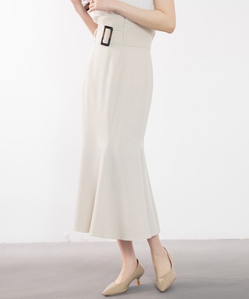 DRESS PLUS(ドレスプラス)の「ハイウエストマーメイドスカート(スカート・レディース・ブラック/アイボリー/ブラウン・S/M/L)」の21枚目の写真