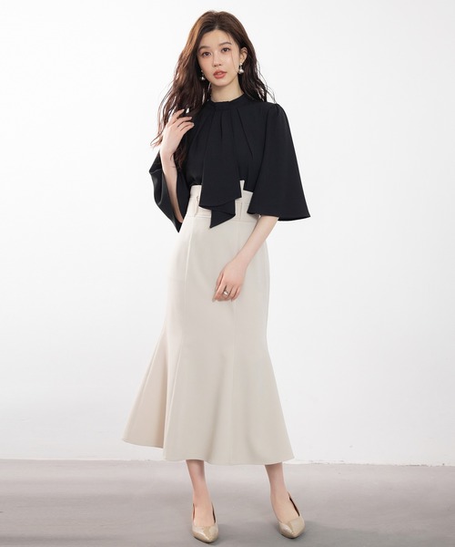 DRESS PLUS(ドレスプラス)の「ハイウエストマーメイドスカート(スカート・レディース・ブラック/アイボリー/ブラウン・S/M/L)」の20枚目の写真
