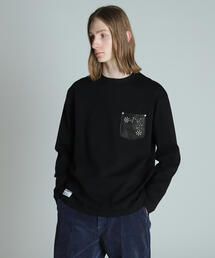 schott | Schott/ショット/DEER FLOWER STUDS LS T-SHIRT/ディアフラワースタッズ LS Tシャツ(Tシャツ/カットソー)