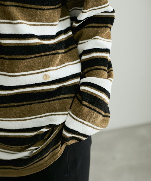 ADAM ET ROPE'(アダムエロペ)の「【洗える】ニットポロミニワンピース(ワンピース・レディース・カーキ/ブラウン系その他2・FREE)」の3枚目の写真