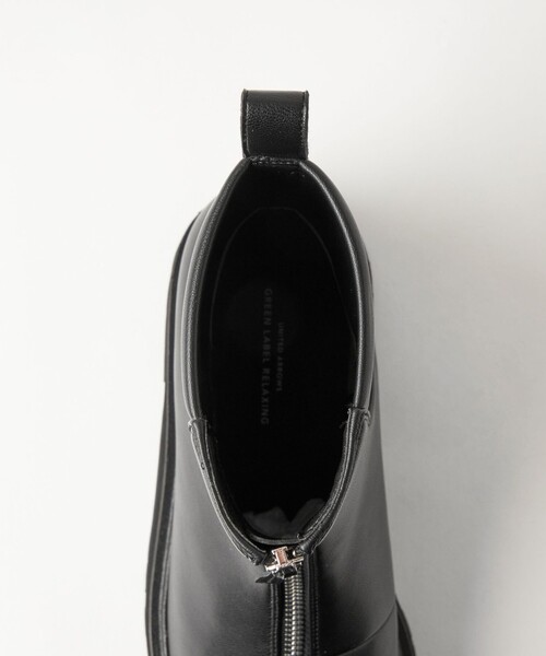 green label relaxing（グリーンレーベルリラクシング）の「フロントZIP ショートブーツ -撥水-（ブーツ・レディース・ベージュ/ブラック・S/XL/M/L）」の11枚目の写真