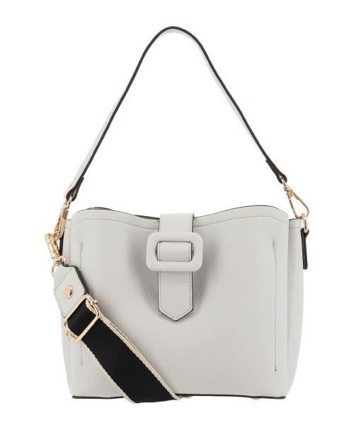 SALON de RUBAN（サロンドルヴァン）の「【SALON de RUBAN / サロン ド ルヴァン】 2WAYショルダーバッグ（ショルダーバッグ・レディース・ベージュ/ピンク/ライトグレー/アイボリー/ブラック/グレー系その他/ライトピンク/ブルー/シルバー/レッド/イエロー・FREE）」の5枚目の写真