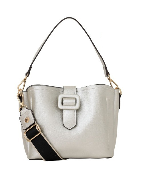 SALON de RUBAN（サロンドルヴァン）の「【SALON de RUBAN / サロン ド ルヴァン】 2WAYショルダーバッグ（ショルダーバッグ・レディース・ベージュ/ピンク/ライトグレー/アイボリー/ブラック/グレー系その他/ライトピンク/ブルー/シルバー/レッド/イエロー・FREE）」の11枚目の写真