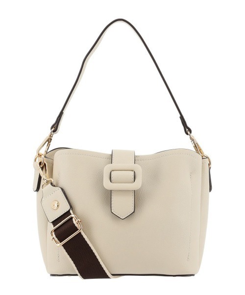 SALON de RUBAN（サロンドルヴァン）の「【SALON de RUBAN / サロン ド ルヴァン】 2WAYショルダーバッグ（ショルダーバッグ・レディース・ベージュ/ピンク/ライトグレー/アイボリー/ブラック/グレー系その他/ライトピンク/ブルー/シルバー/レッド/イエロー・FREE）」の2枚目の写真