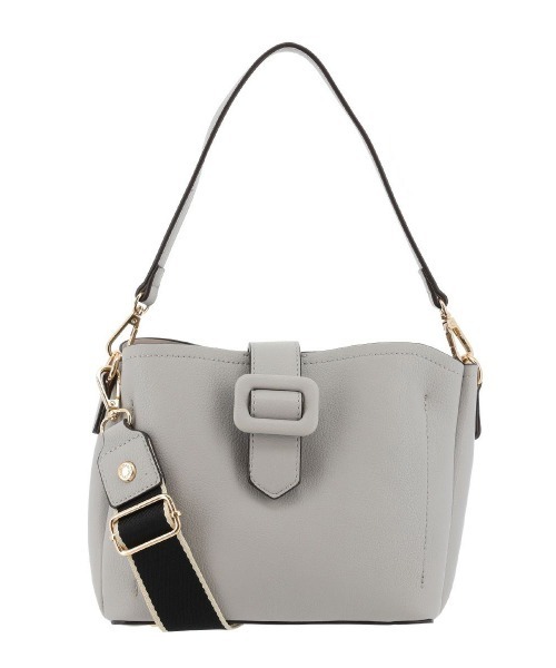 SALON de RUBAN（サロンドルヴァン）の「【SALON de RUBAN / サロン ド ルヴァン】 2WAYショルダーバッグ（ショルダーバッグ・レディース・ベージュ/ピンク/ライトグレー/アイボリー/ブラック/グレー系その他/ライトピンク/ブルー/シルバー/レッド/イエロー・FREE）」の4枚目の写真