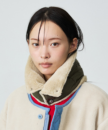 TAION(タイオン)の【WEB限定】TAION/タイオン リバーシブル ダウン ネックゲイター(R203ALSML-1NECK WARMER)(ネックウォーマー/スヌード)