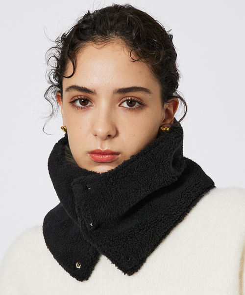 TAION（タイオン）の「【WEB限定】TAION/タイオン リバーシブル ダウン ネックゲイター(R203ALSML-1NECK WARMER)（ネックウォーマー/スヌード・メンズ・ダークネイビー/ブラック/グリーン系その他/カーキ/ブラック系1/グリーン系その他2/ブルー系1/グリーン系その他3・フリー）」の14枚目の写真