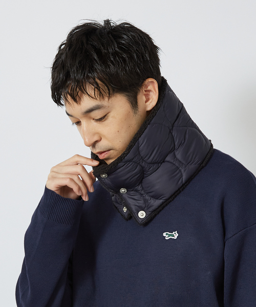 TAION（タイオン）の「【WEB限定】TAION/タイオン リバーシブル ダウン ネックゲイター(R203ALSML-1NECK WARMER)（ネックウォーマー/スヌード・メンズ・ダークネイビー/ブラック/グリーン系その他/カーキ/ブラック系1/グリーン系その他2/ブルー系1/グリーン系その他3・フリー）」の16枚目の写真