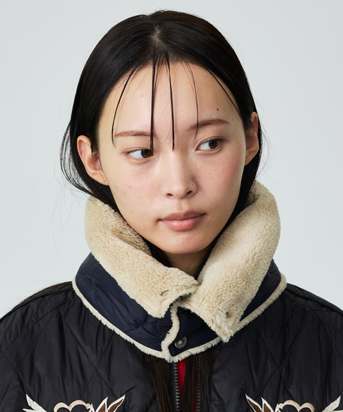 WEB限定】TAION/タイオン リバーシブル ダウン ネックゲイター