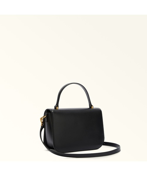 FURLA(フルラ)の「フルラ スフェラ ミニトップハンドルバッグ(ハンドバッグ・レディース・ブラック/ライトブラウン/ホワイト・ONE SIZE)」の5枚目の写真