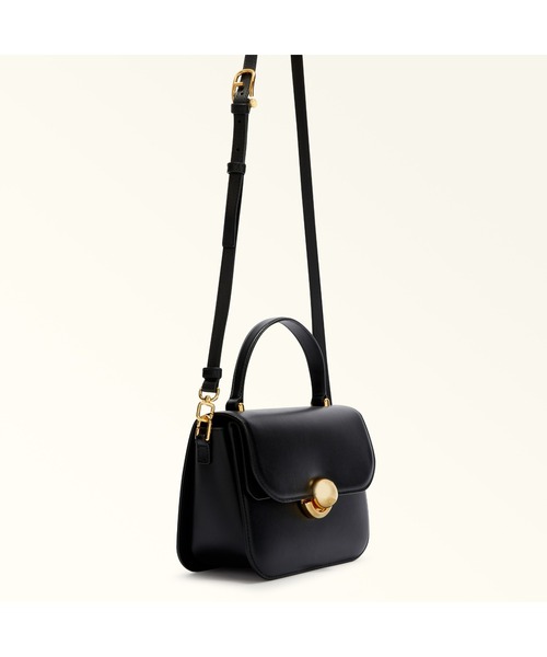 FURLA(フルラ)の「フルラ スフェラ ミニトップハンドルバッグ(ハンドバッグ・レディース・ブラック/ライトブラウン/ホワイト・ONE SIZE)」の6枚目の写真