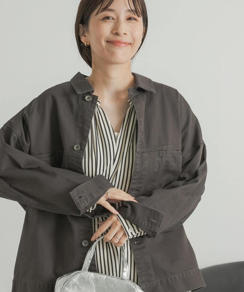 URBAN RESEARCH DOORS 】コットンツイルドルマンジャケット