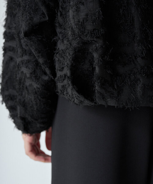 新品　ラウンジドレス　Atelier N°5 サテンコクーンブルゾン Atelier N°5/アトリエヌメロサンク】サテンコクーンブルゾン