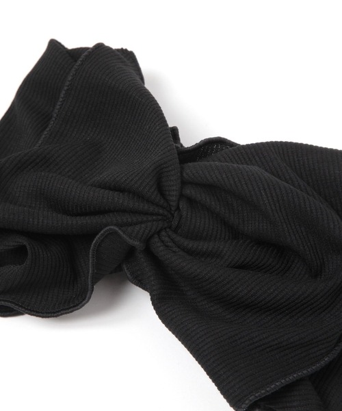 studio CLIP（スタディオクリップ）の「リボンターバン（ヘアバンド・レディース・ライトグレー/ブラック/カーキ・FREE）」の5枚目の写真