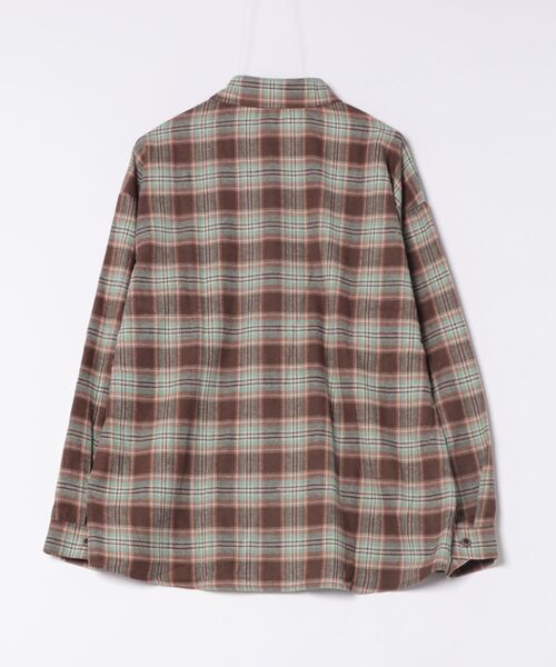 HOOK（フック）の「HOOK -select- ヴィンテージ風チェック長袖シャツ（シャツ/ブラウス・メンズ・グリーン・M/L/XL）」の11枚目の写真