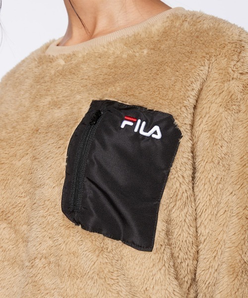 FILA(フィラ)の「エアーシャギー クルーネック トップス(その他トップス・レディース・カーキ/ベージュ/ネイビー/ブラック/キャメル・MEDIUM/LARGE/X-LARGE)」の10枚目の写真