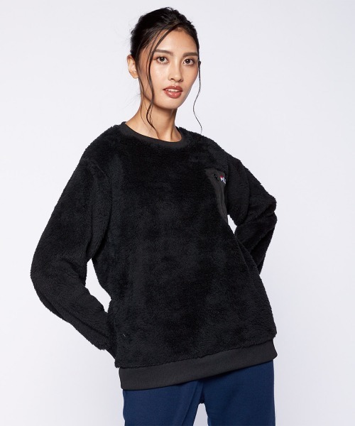 FILA(フィラ)の「エアーシャギー クルーネック トップス(その他トップス・レディース・カーキ/ベージュ/ネイビー/ブラック/キャメル・MEDIUM/LARGE/X-LARGE)」の11枚目の写真