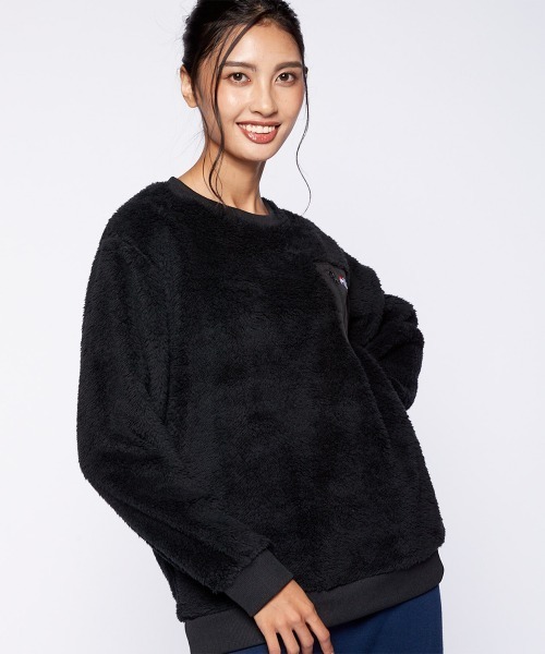 FILA(フィラ)の「エアーシャギー クルーネック トップス(その他トップス・レディース・カーキ/ベージュ/ネイビー/ブラック/キャメル・MEDIUM/LARGE/X-LARGE)」の12枚目の写真