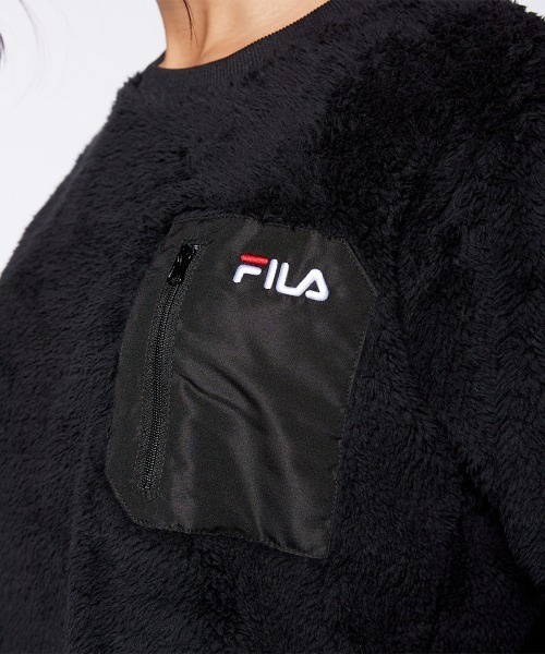 FILA(フィラ)の「エアーシャギー クルーネック トップス(その他トップス・レディース・カーキ/ベージュ/ネイビー/ブラック/キャメル・MEDIUM/LARGE/X-LARGE)」の17枚目の写真