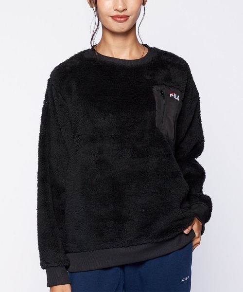 FILA(フィラ)の「エアーシャギー クルーネック トップス(その他トップス・レディース・カーキ/ベージュ/ネイビー/ブラック/キャメル・MEDIUM/LARGE/X-LARGE)」の14枚目の写真