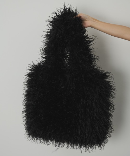 paravion（パラビオン）の「ファーバッグ（トートバッグ・レディース・ブラック/ホワイト・FREE）」の19枚目の写真