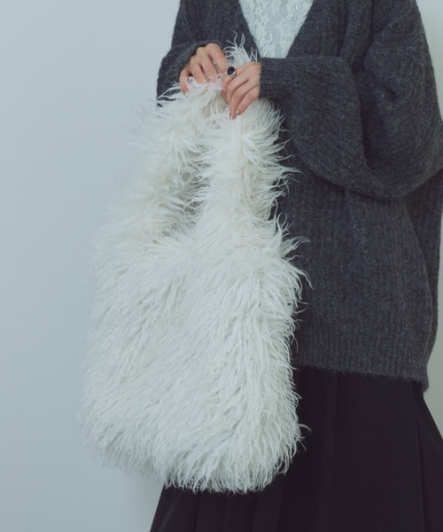 paravion（パラビオン）の「ファーバッグ（トートバッグ・レディース・ブラック/ホワイト・FREE）」の22枚目の写真