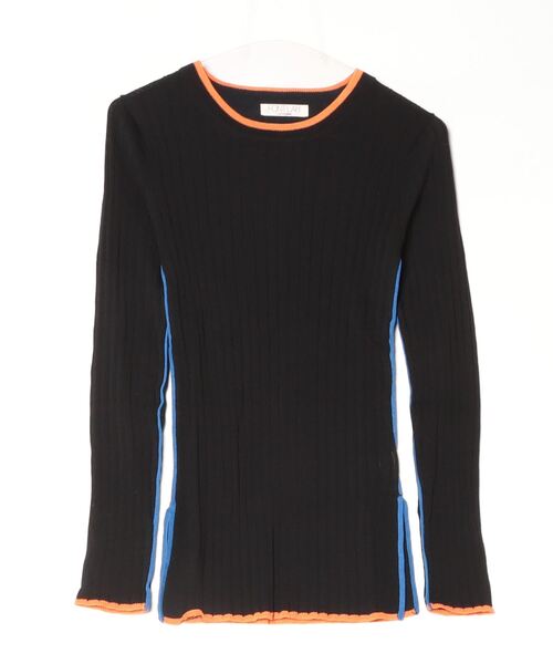 JETSET SOLO PLUS （ジェットセットソロプラス）の「【FONT LAB】カラーラインリブニット（ニット/セーター・レディース・オフホワイト/グレー/ブラック・FREE）」の18枚目の写真