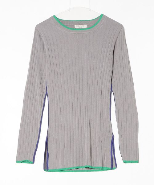 JETSET SOLO PLUS （ジェットセットソロプラス）の「【FONT LAB】カラーラインリブニット（ニット/セーター・レディース・オフホワイト/グレー/ブラック・FREE）」の19枚目の写真