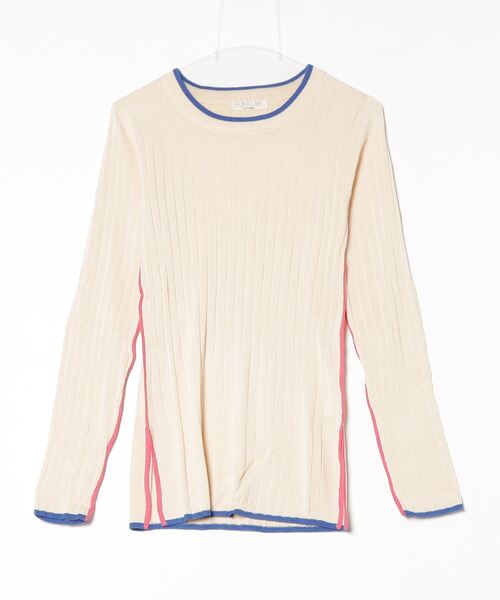 JETSET SOLO PLUS （ジェットセットソロプラス）の「【FONT LAB】カラーラインリブニット（ニット/セーター・レディース・オフホワイト/グレー/ブラック・FREE）」の20枚目の写真