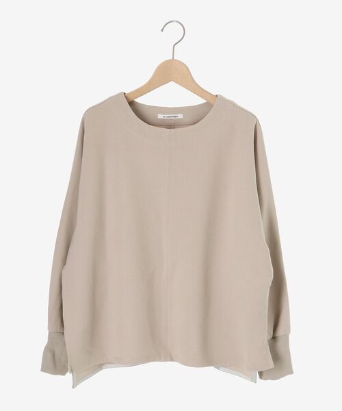 le.coeur blanc（ルクールブラン）の「裏起毛ストレッチドルマンプルオーバー（Tシャツ/カットソー・レディース・オレンジ/グレイッシュベージュ/ブラック・38）」の6枚目の写真