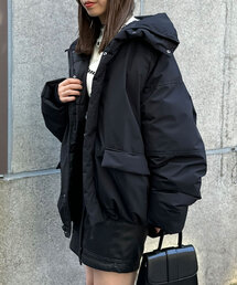 CIAOPANIC | ポリタスラン中綿ハーフハッピージャケット(ダウンジャケット/コート)