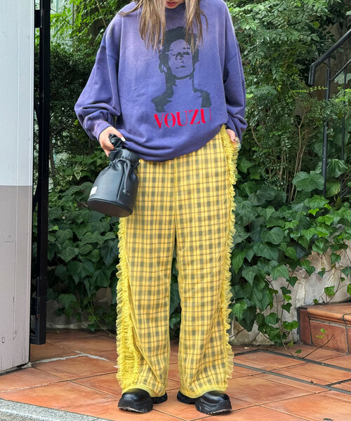 CIAOPANIC(チャオパニック)の「チュールレイヤードチェックパンツ(その他パンツ・レディース・レッド/オフホワイト/イエロー・ONE SIZE)」の15枚目の写真