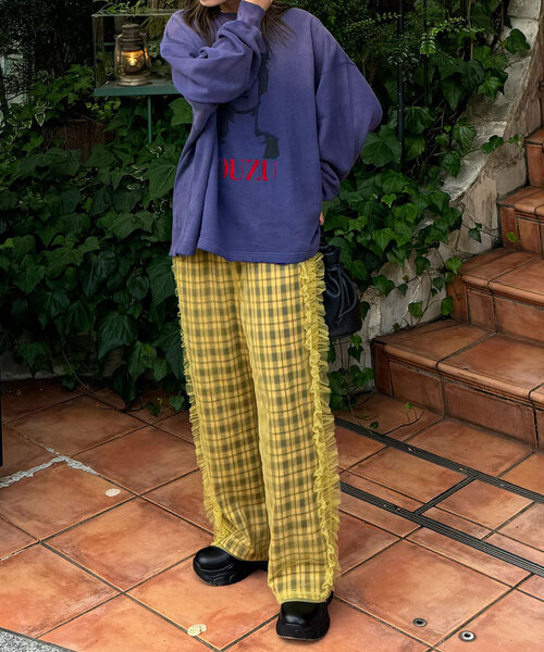 CIAOPANIC(チャオパニック)の「チュールレイヤードチェックパンツ(その他パンツ・レディース・レッド/オフホワイト/イエロー・ONE SIZE)」の16枚目の写真