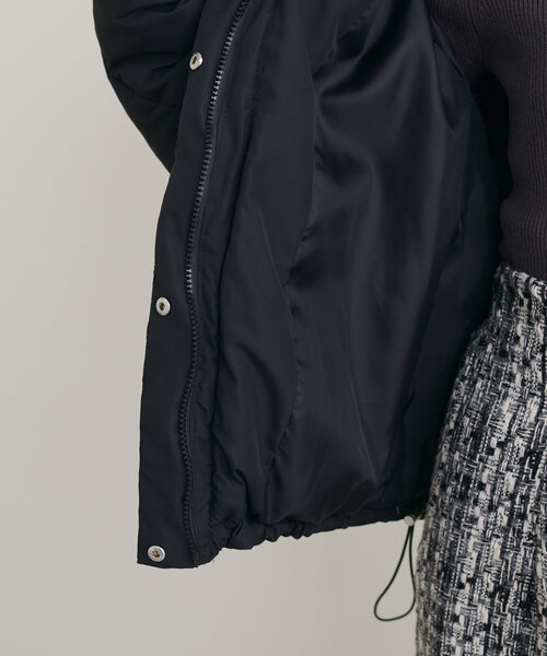 natural couture（ナチュラルクチュール）の「フード中綿ジャケット（ダウンジャケット/コート・レディース・ミント/グレイッシュベージュ/ブラック/オフホワイト・FREE）」の15枚目の写真