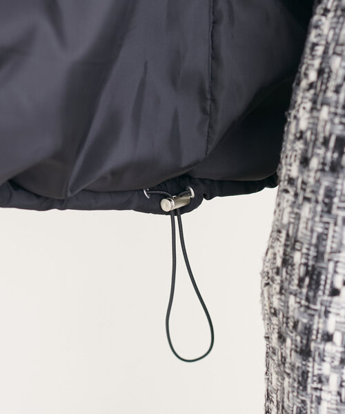 natural couture（ナチュラルクチュール）の「フード中綿ジャケット（ダウンジャケット/コート・レディース・ミント/グレイッシュベージュ/ブラック/オフホワイト・FREE）」の16枚目の写真