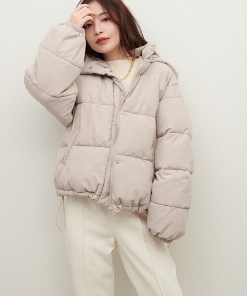 セール】フード中綿ジャケット（ダウンジャケット/コート）｜natural