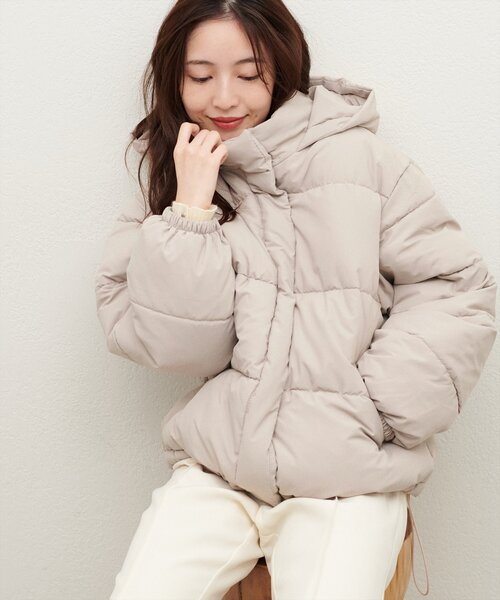 セール】フード中綿ジャケット（ダウンジャケット/コート）｜natural