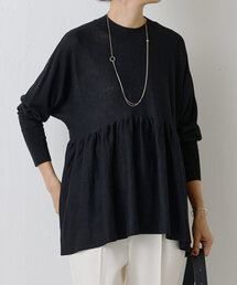 BEARDSLEY | バイカラーギャザーニット(ニット/セーター)