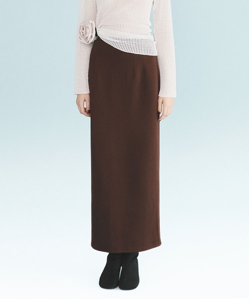 kiehtova(キエトヴァ)の「【kiehtova】CUT TIGHT SKIRT KTWR6(スカート・レディース・ブラック/ブラウン/グレー・FREE)」の1枚目の写真