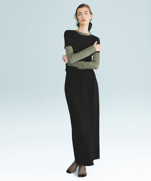 kiehtova(キエトヴァ)の「【kiehtova】CUT TIGHT SKIRT KTWR6(スカート・レディース・ブラック/ブラウン/グレー・FREE)」の4枚目の写真