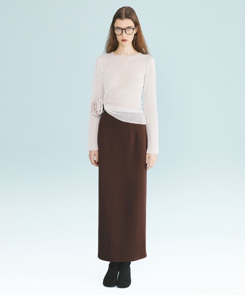 kiehtova(キエトヴァ)の「【kiehtova】CUT TIGHT SKIRT KTWR6(スカート・レディース・ブラック/ブラウン/グレー・FREE)」の7枚目の写真