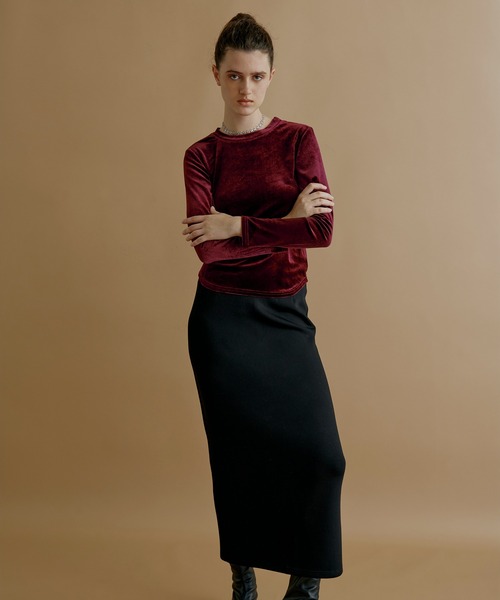 kiehtova(キエトヴァ)の「【kiehtova】CUT TIGHT SKIRT KTWR6(スカート・レディース・ブラック/ブラウン/グレー・FREE)」の11枚目の写真