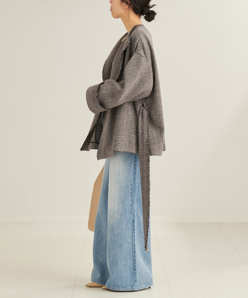 plage（プラージュ）の「HERRINGBONE TWEED ブルゾン（ブルゾン・レディース・ブラウン・FREE）」の3枚目の写真