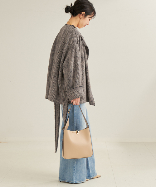 plage（プラージュ）の「HERRINGBONE TWEED ブルゾン（ブルゾン・レディース・ブラウン・FREE）」の4枚目の写真