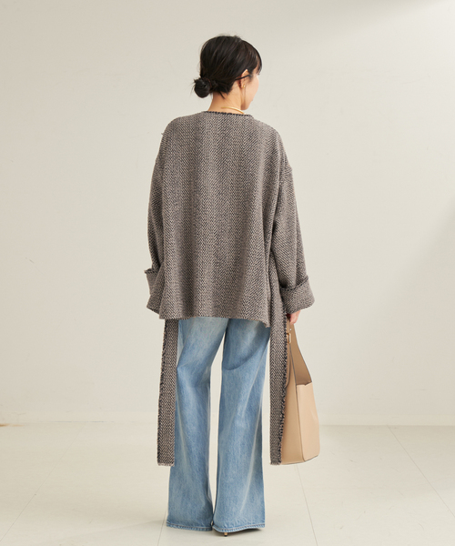 plage（プラージュ）の「HERRINGBONE TWEED ブルゾン（ブルゾン・レディース・ブラウン・FREE）」の5枚目の写真