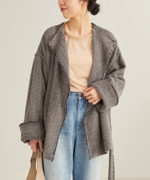 plage（プラージュ）の「HERRINGBONE TWEED ブルゾン（ブルゾン・レディース・ブラウン・FREE）」の6枚目の写真