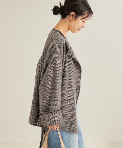 plage（プラージュ）の「HERRINGBONE TWEED ブルゾン（ブルゾン・レディース・ブラウン・FREE）」の9枚目の写真