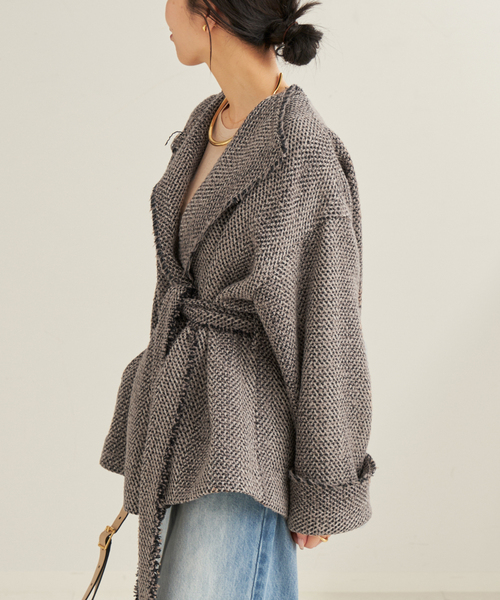 plage（プラージュ）の「HERRINGBONE TWEED ブルゾン（ブルゾン・レディース・ブラウン・FREE）」の12枚目の写真